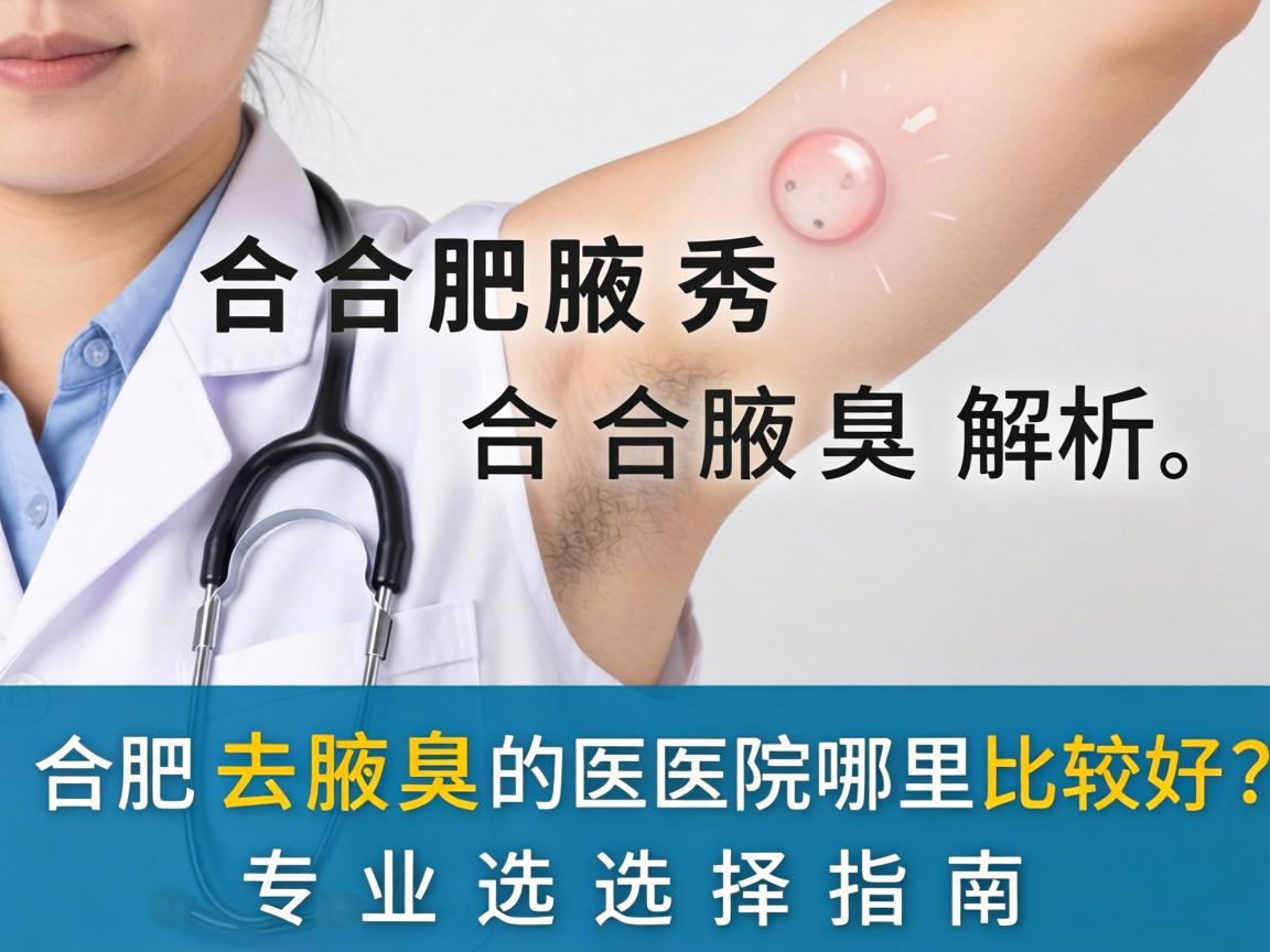 合肥腋秀解析，合肥去腋臭的医院哪里比较好？专业选择指南