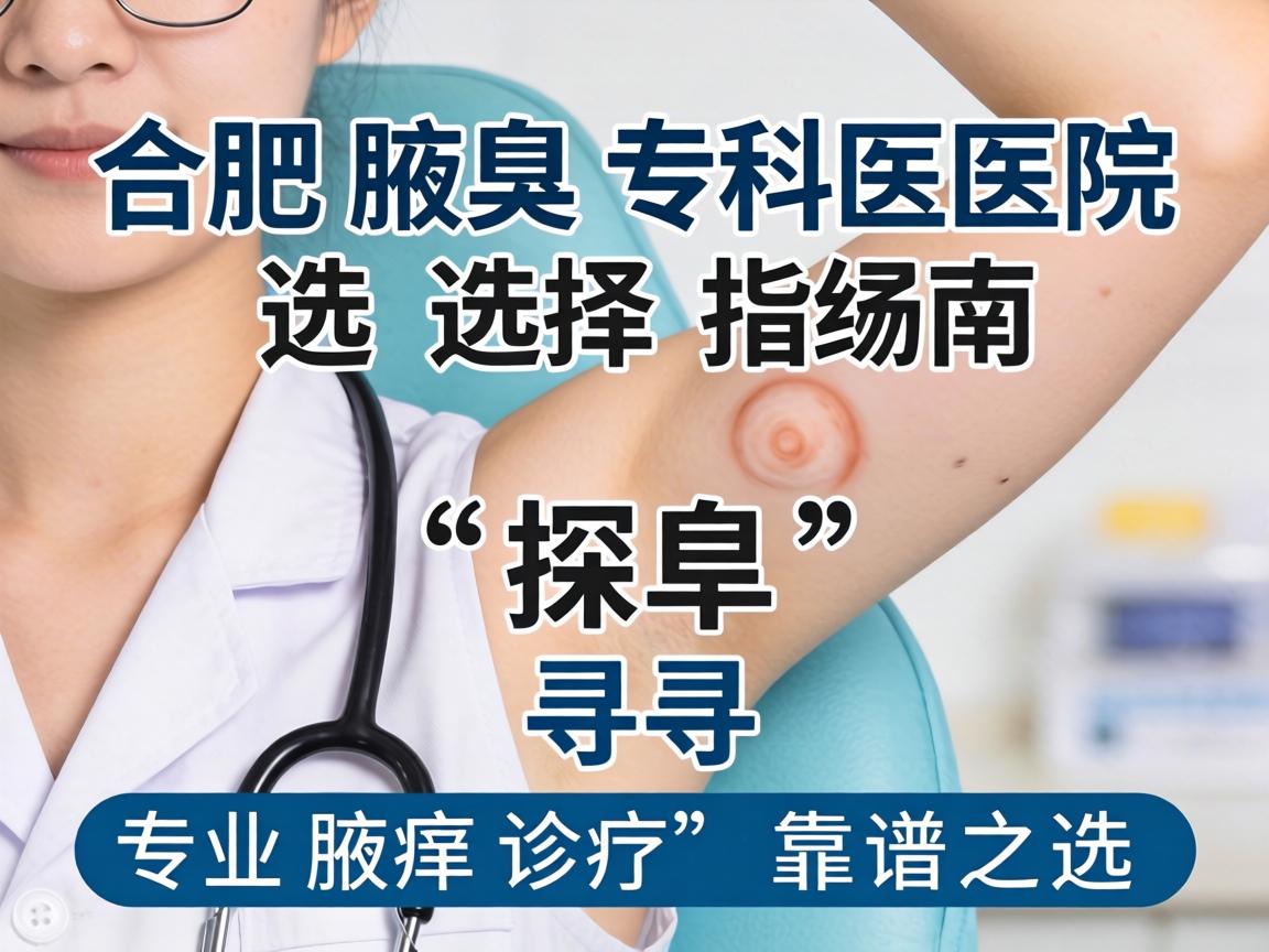 合肥腋臭专科医院选择指南，探寻专业腋臭诊疗的靠谱之选
