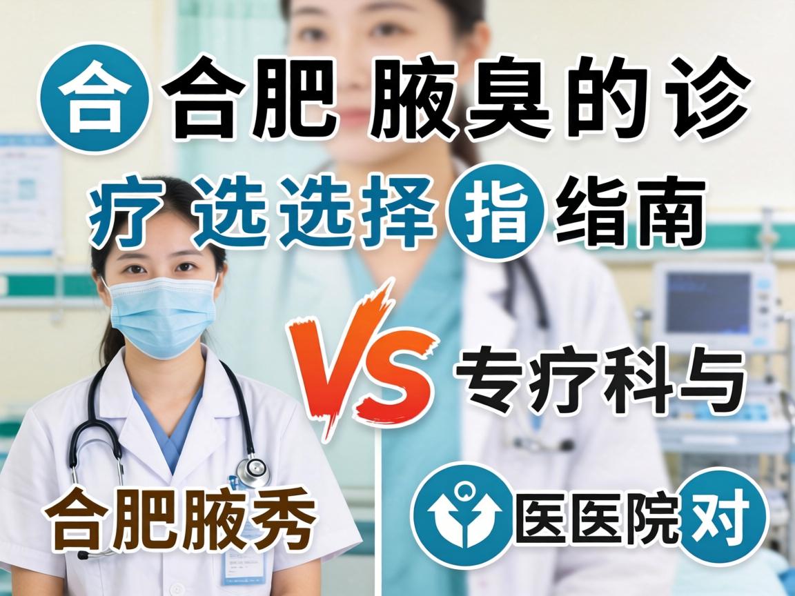 合肥腋臭诊疗选择指南，解析合肥腋秀专科与医院对比