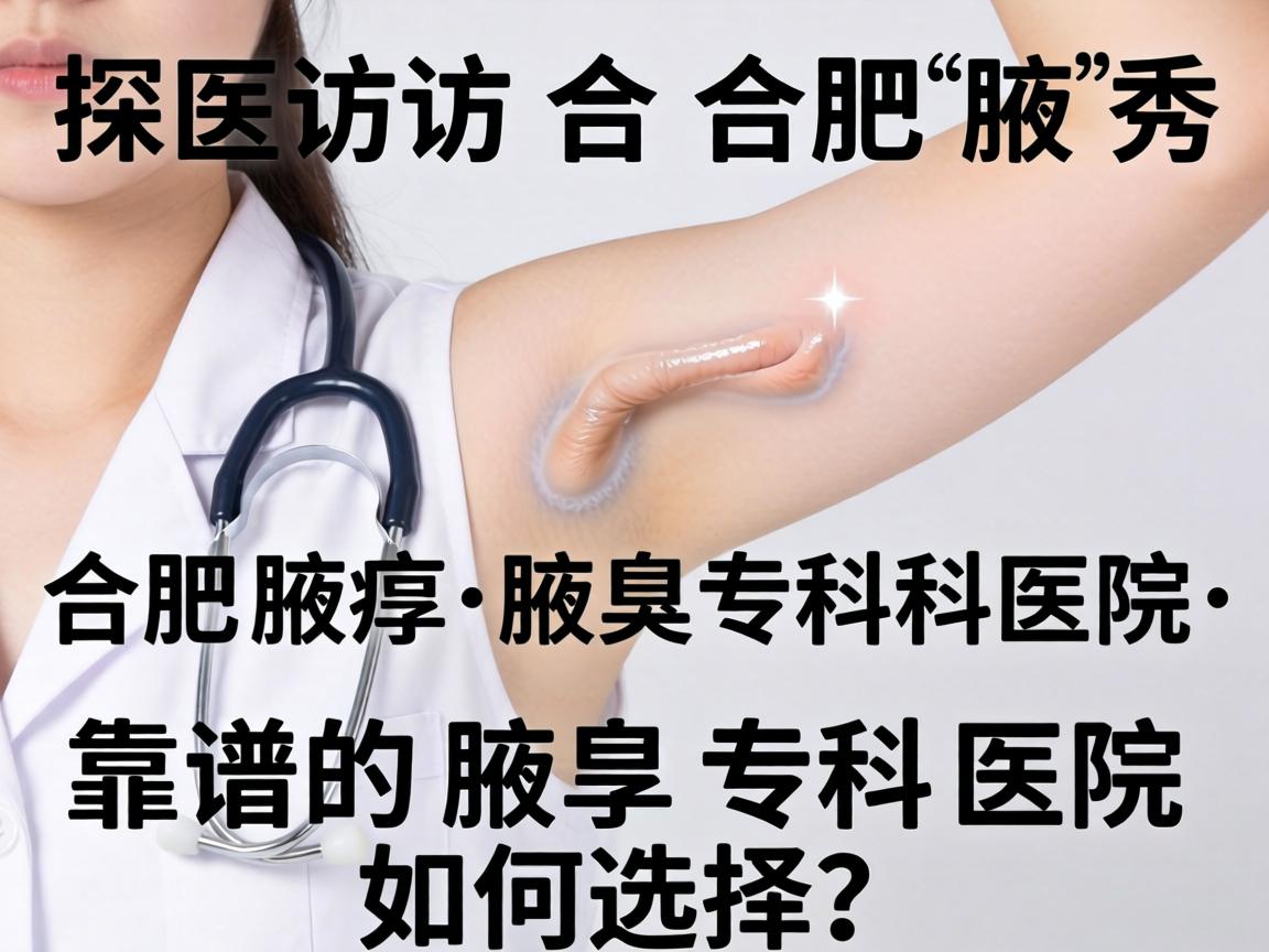 探访合肥腋秀腋臭专科医院，靠谱的腋臭专科医院如何选择？