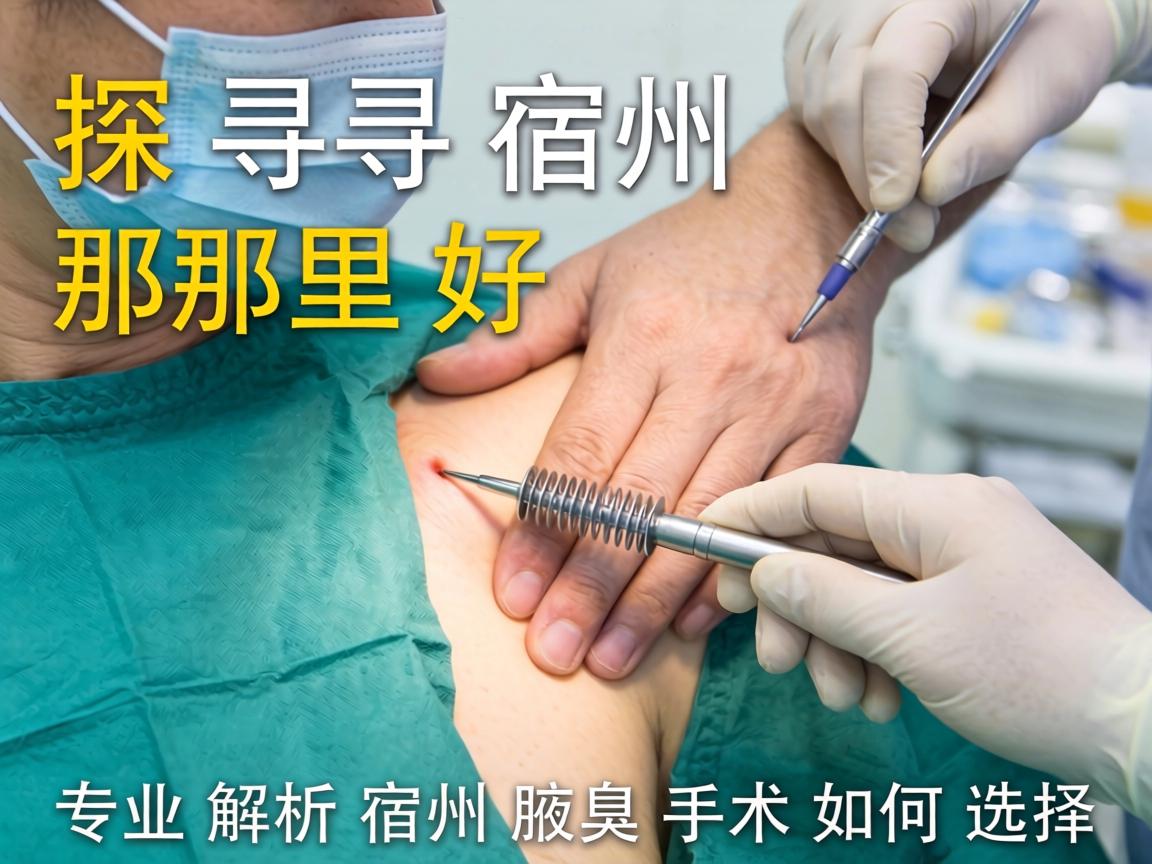 探寻宿州腋臭手术那里好，专业解析宿州腋臭手术如何选择