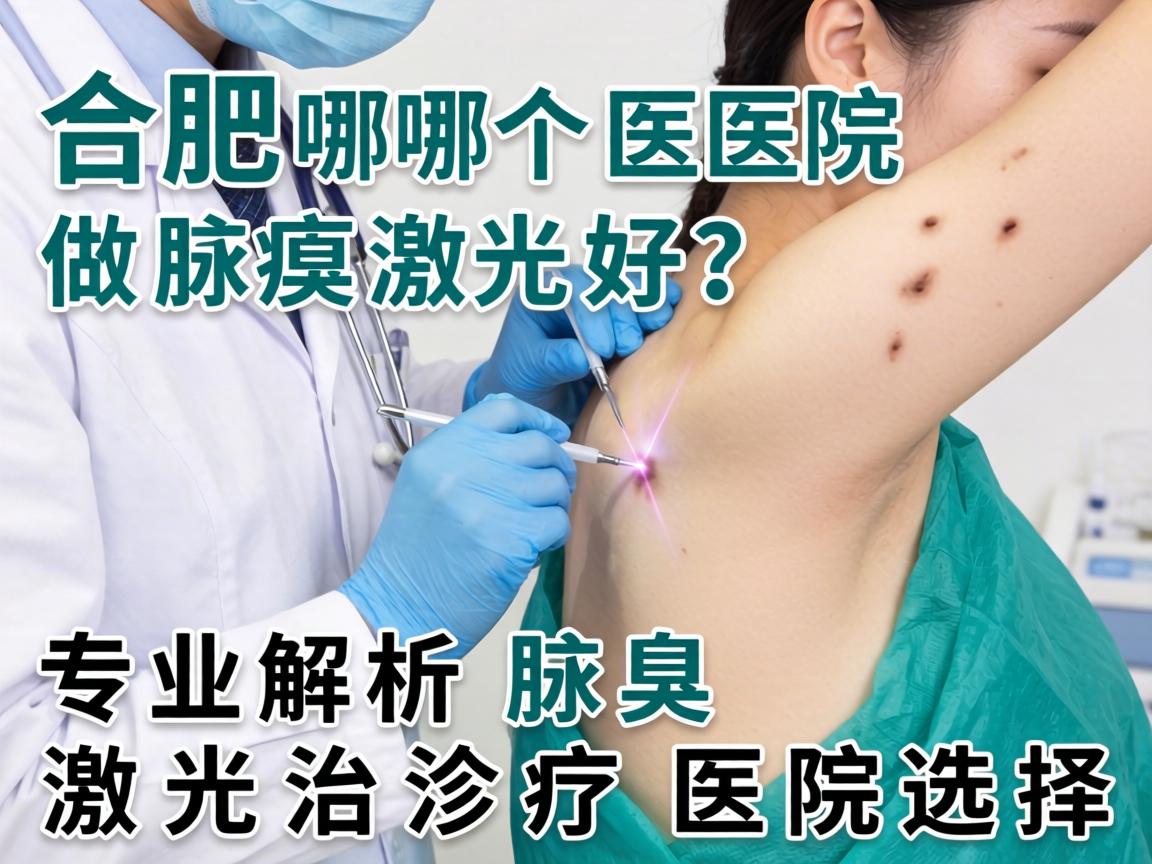 合肥哪个医院做腋臭激光好？专业解析腋臭激光治疗医院选择