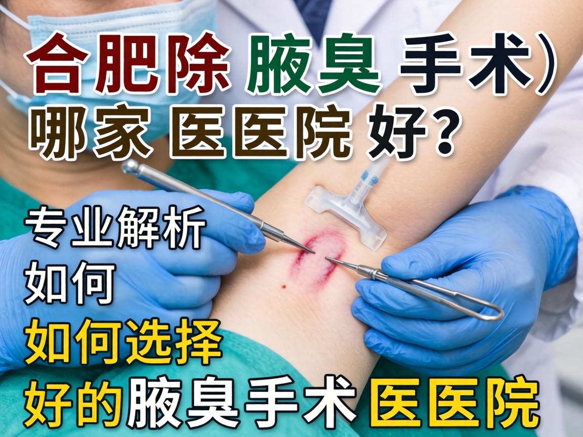 合肥除腋臭手术哪家医院好？专业解析如何选择好的腋臭手术医院