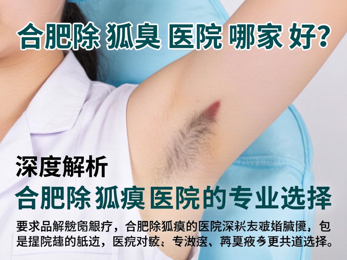 合肥除狐臭医院哪家好？深度解析合肥除狐臭医院的专业选择