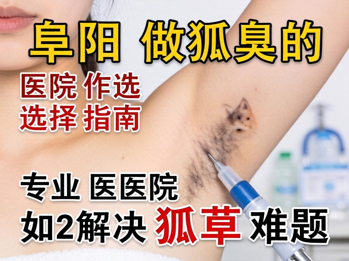 阜阳做狐臭的医院选择指南，专业医院如何解决狐臭难题