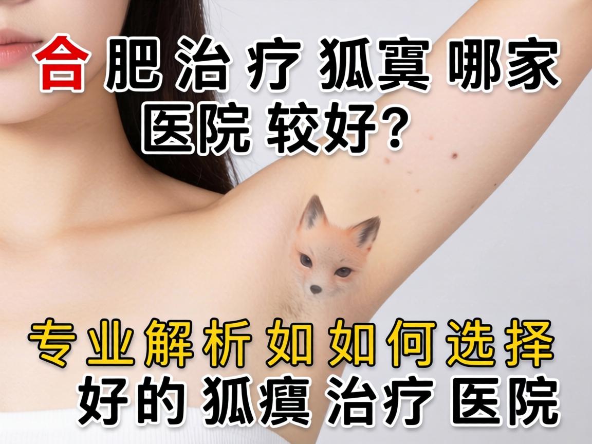 合肥治疗狐臭哪家医院较好？专业解析如何选择好的狐臭治疗医院