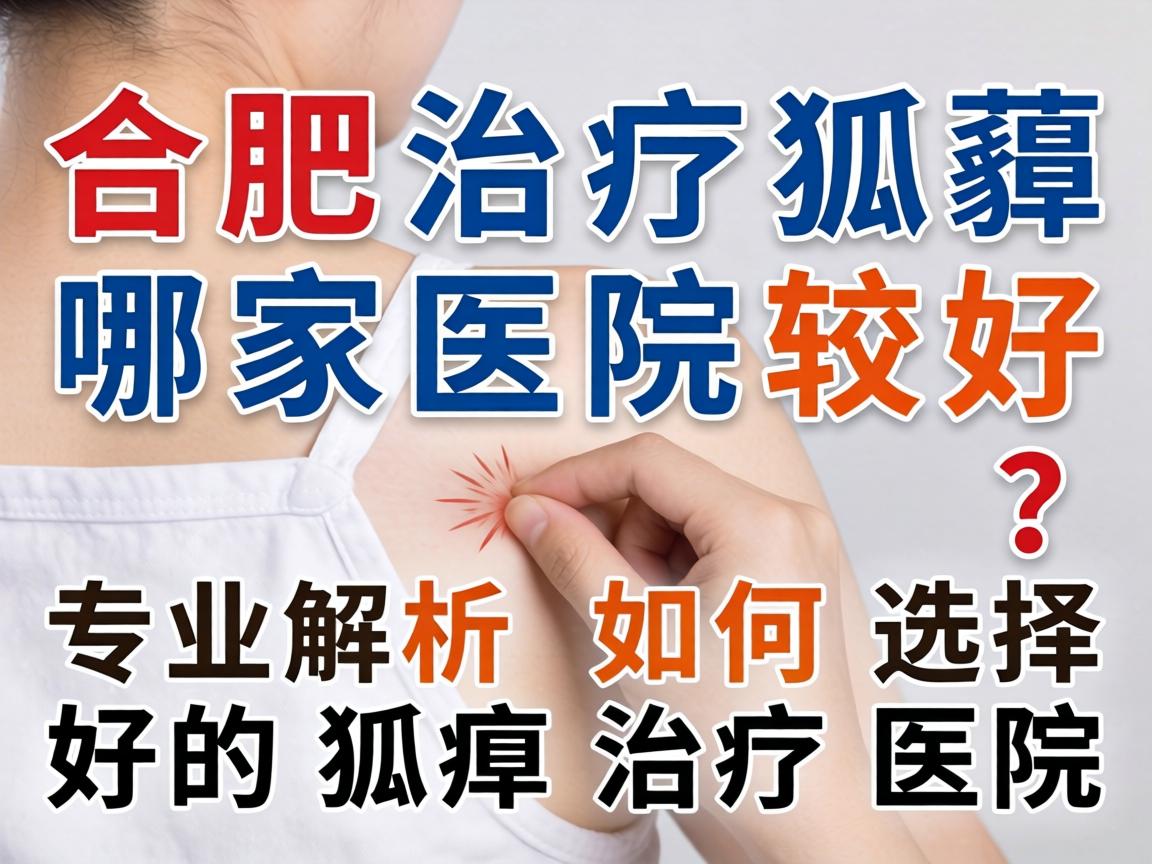 合肥治疗狐臭哪家医院较好？专业解析如何选择好的狐臭治疗医院