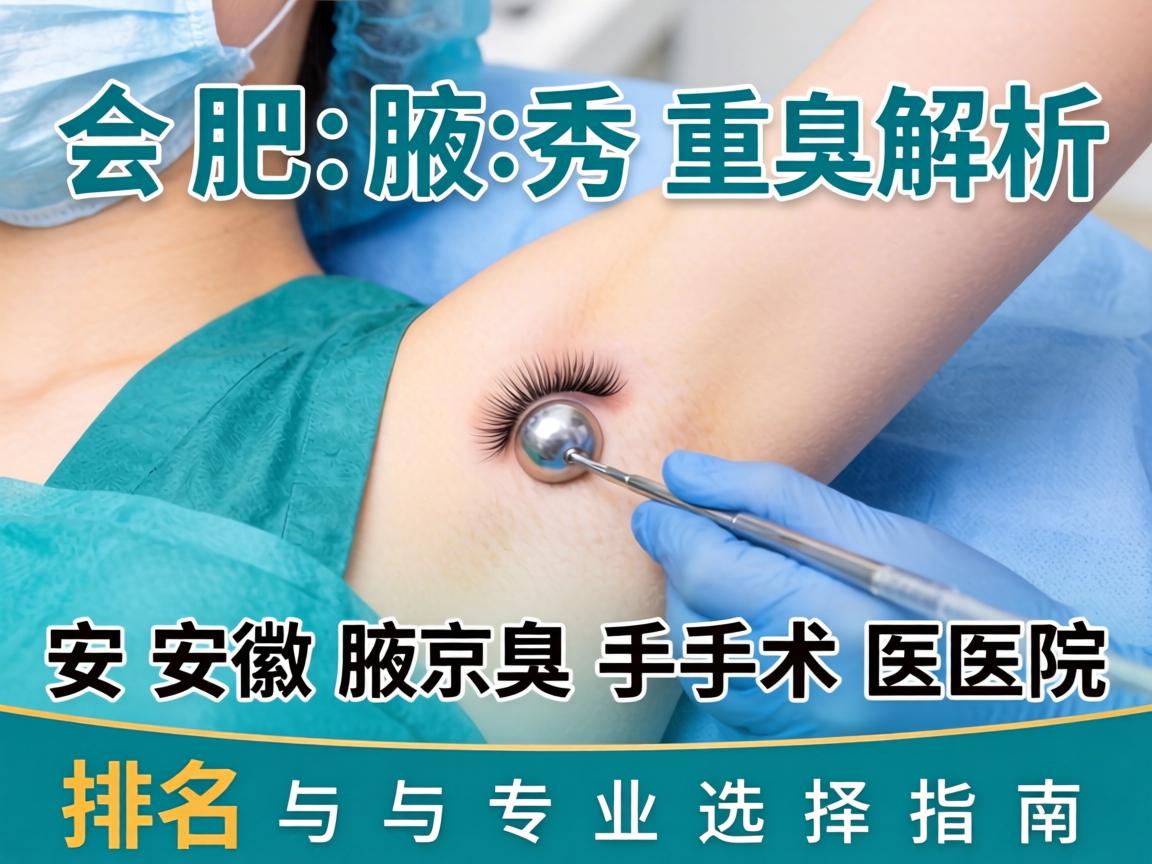 合肥腋秀解析，安徽腋臭手术医院排名与专业选择指南