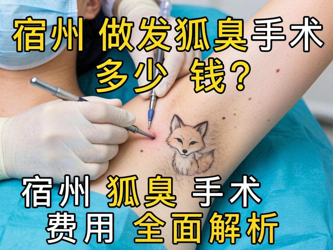宿州做狐臭手术多少钱？宿州狐臭手术费用全面解析