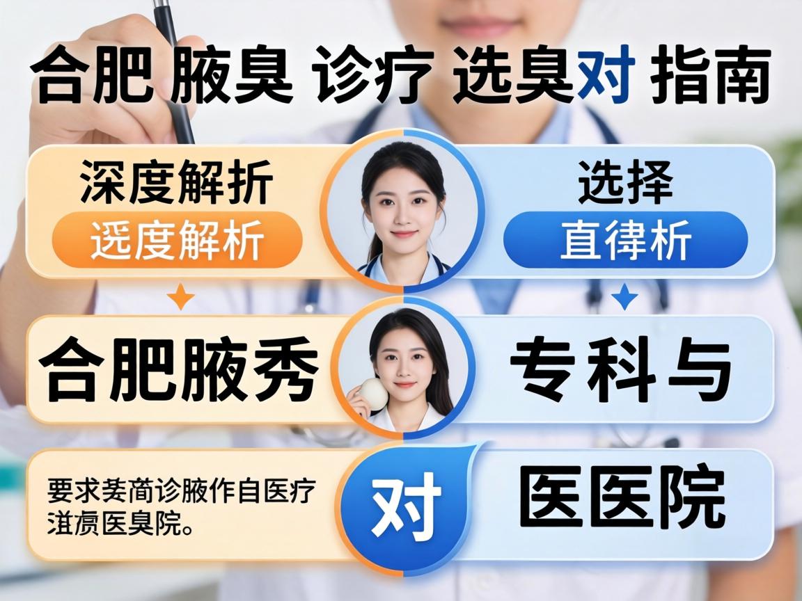 合肥腋臭诊疗选择指南，深度解析合肥腋秀专科与医院对比