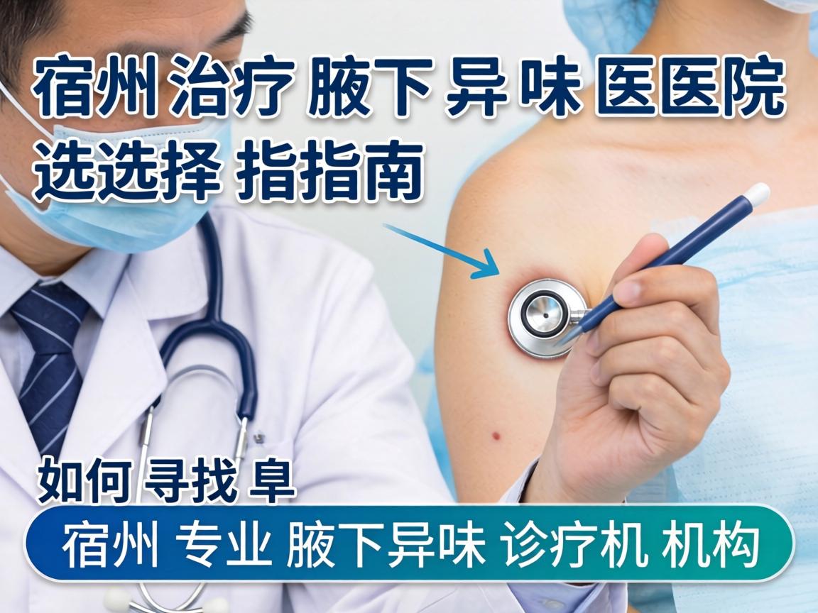 宿州治疗腋下异味医院选择指南，如何寻找宿州专业腋下异味诊疗机构