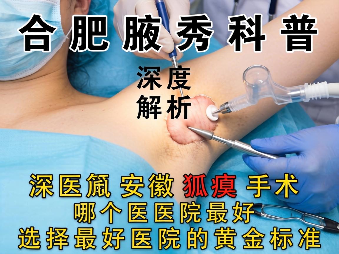 合肥腋秀科普，深度解析安徽狐臭手术哪个医院最好，选择最好医院的黄金标准
