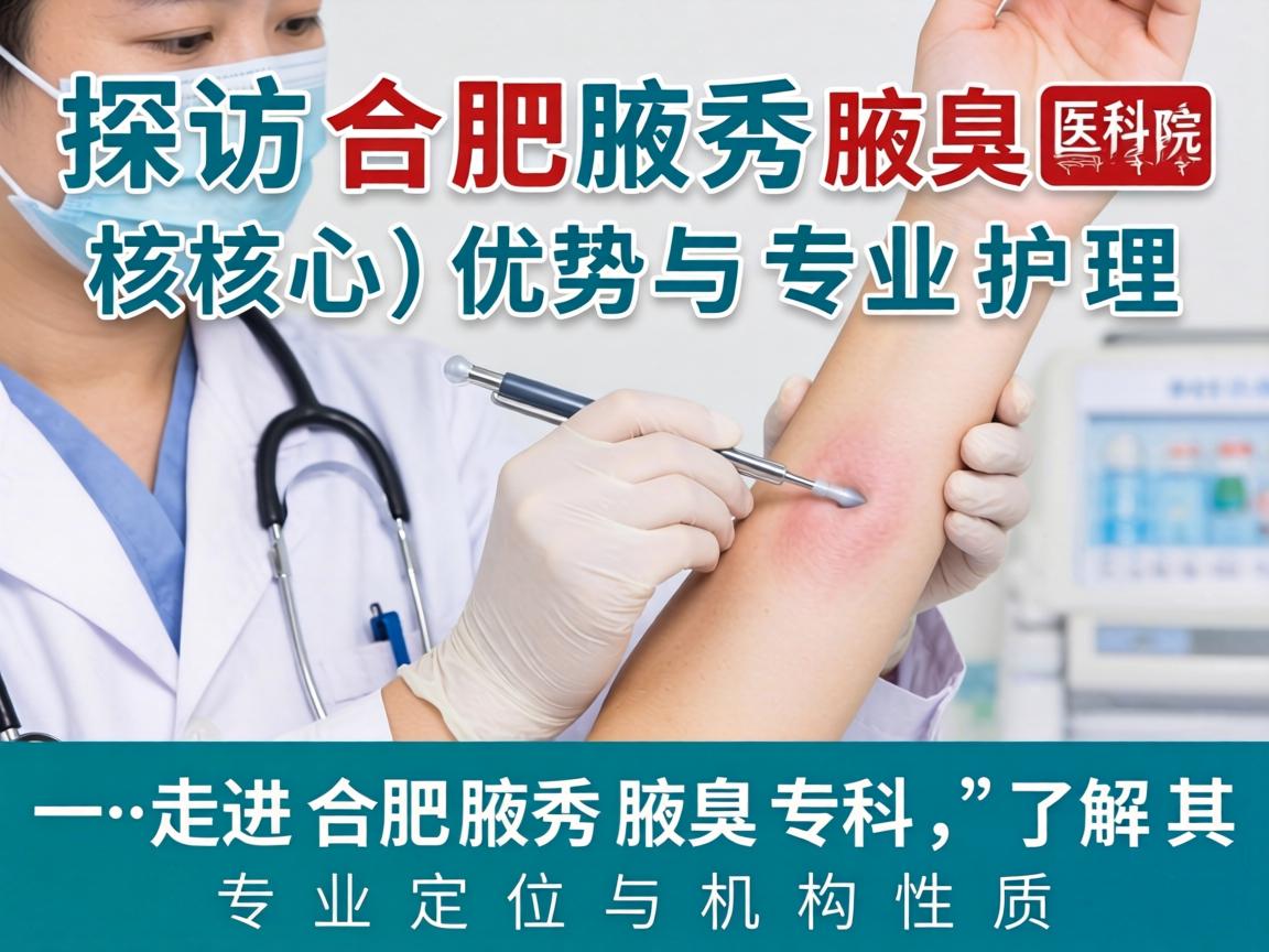 探访合肥腋秀腋臭专科，解析专科医院的核心优势与专业护理
一，走进合肥腋秀腋臭专科，了解其专业定位与机构性质