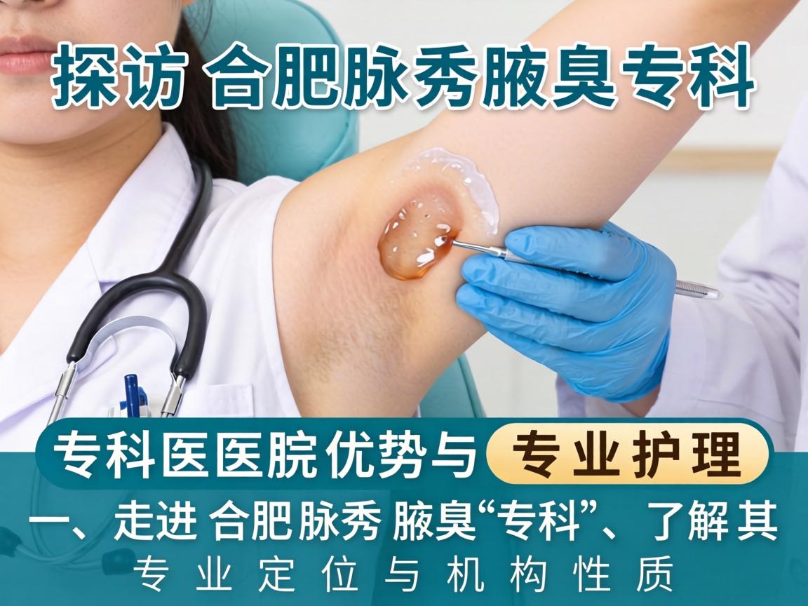 探访合肥腋秀腋臭专科，解析专科医院的核心优势与专业护理
一，走进合肥腋秀腋臭专科，了解其专业定位与机构性质