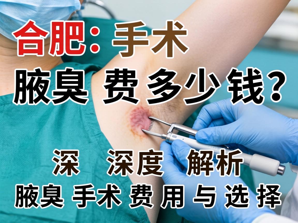 合肥腋臭手术费多少钱？深度解析腋臭手术费用与选择