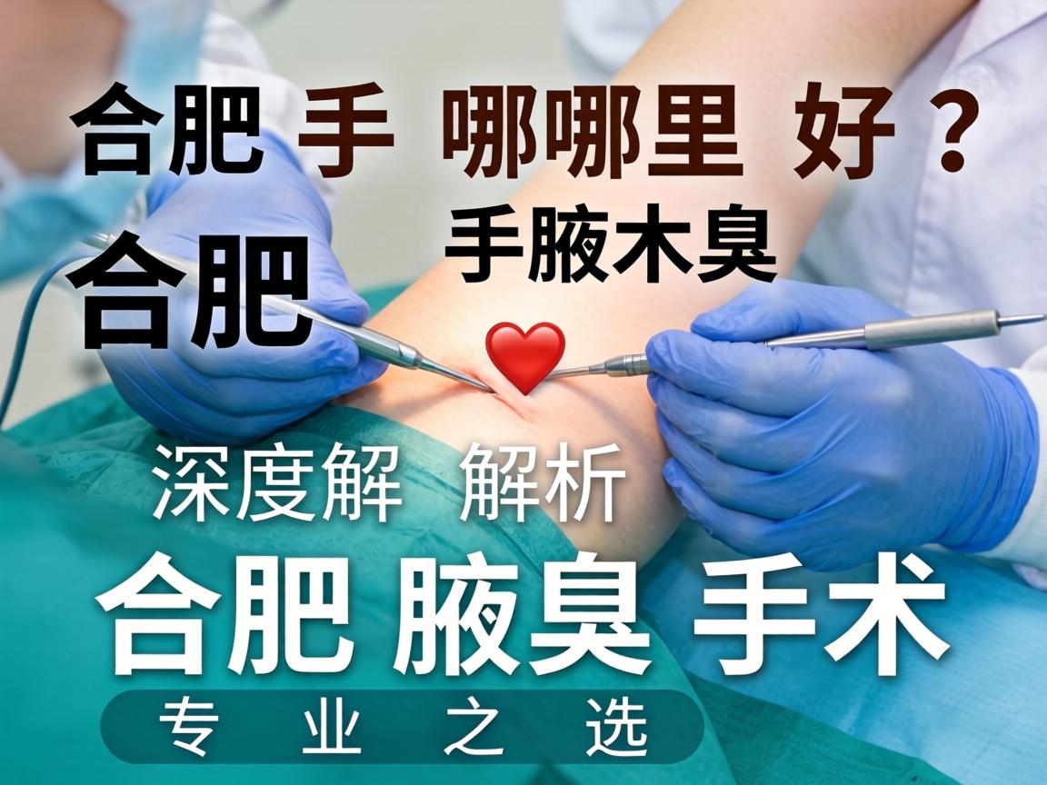 合肥腋臭手术哪里好？深度解析合肥腋臭手术专业之选