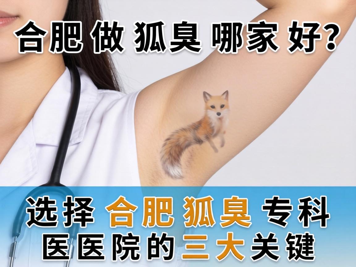 合肥做狐臭哪家好？选择合肥狐臭专科医院的三大关键