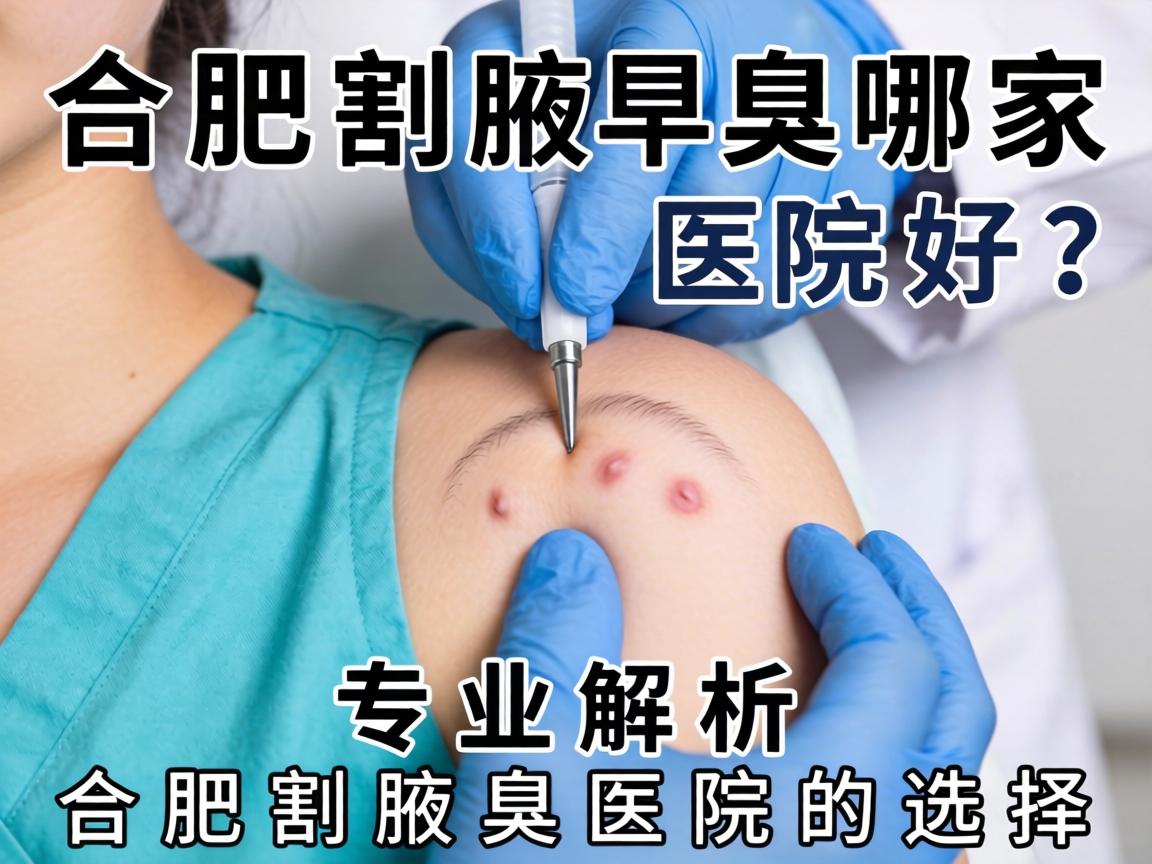 合肥割腋臭哪家医院好？专业解析合肥割腋臭医院的选择
