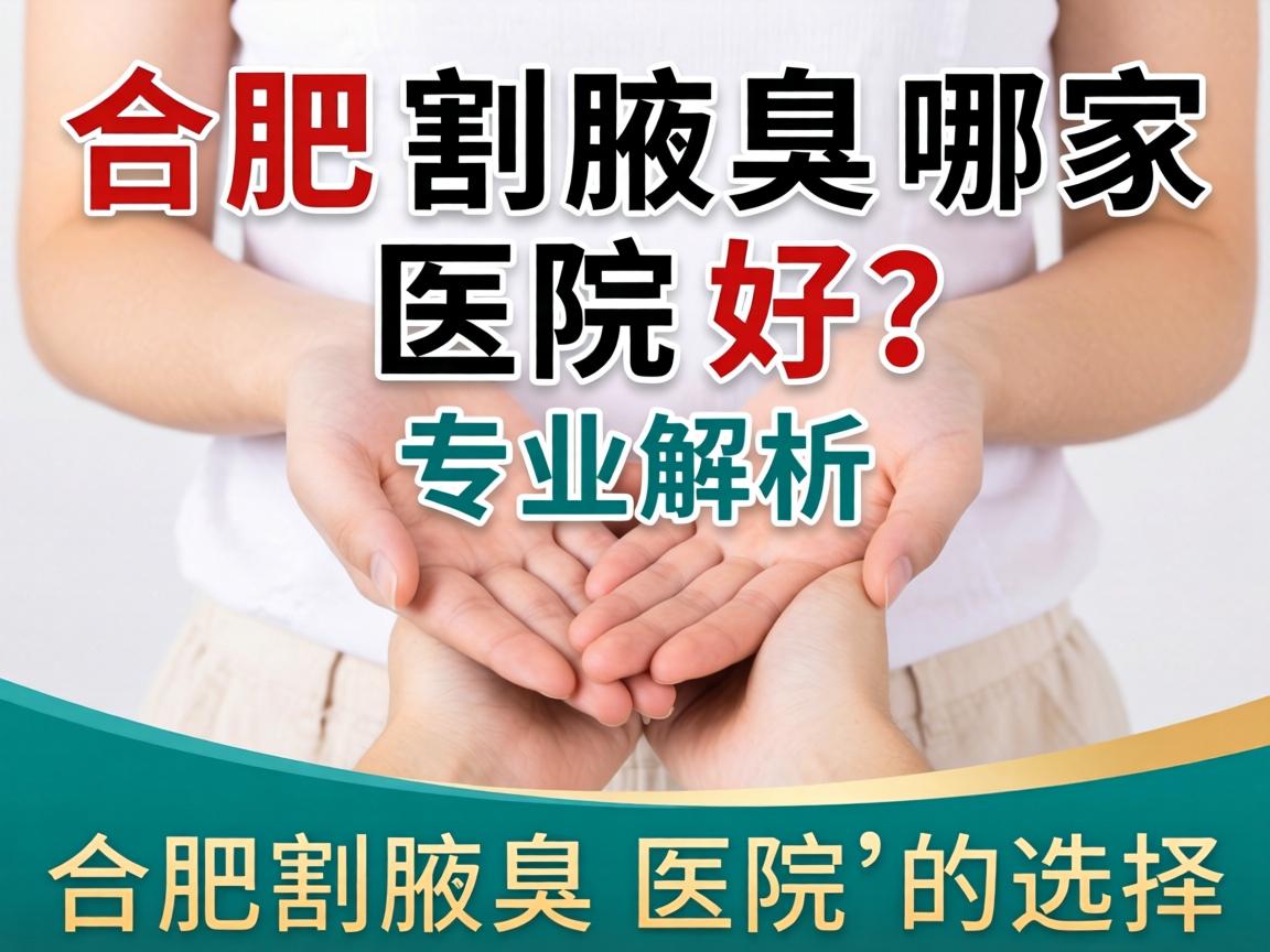 合肥割腋臭哪家医院好？专业解析合肥割腋臭医院的选择