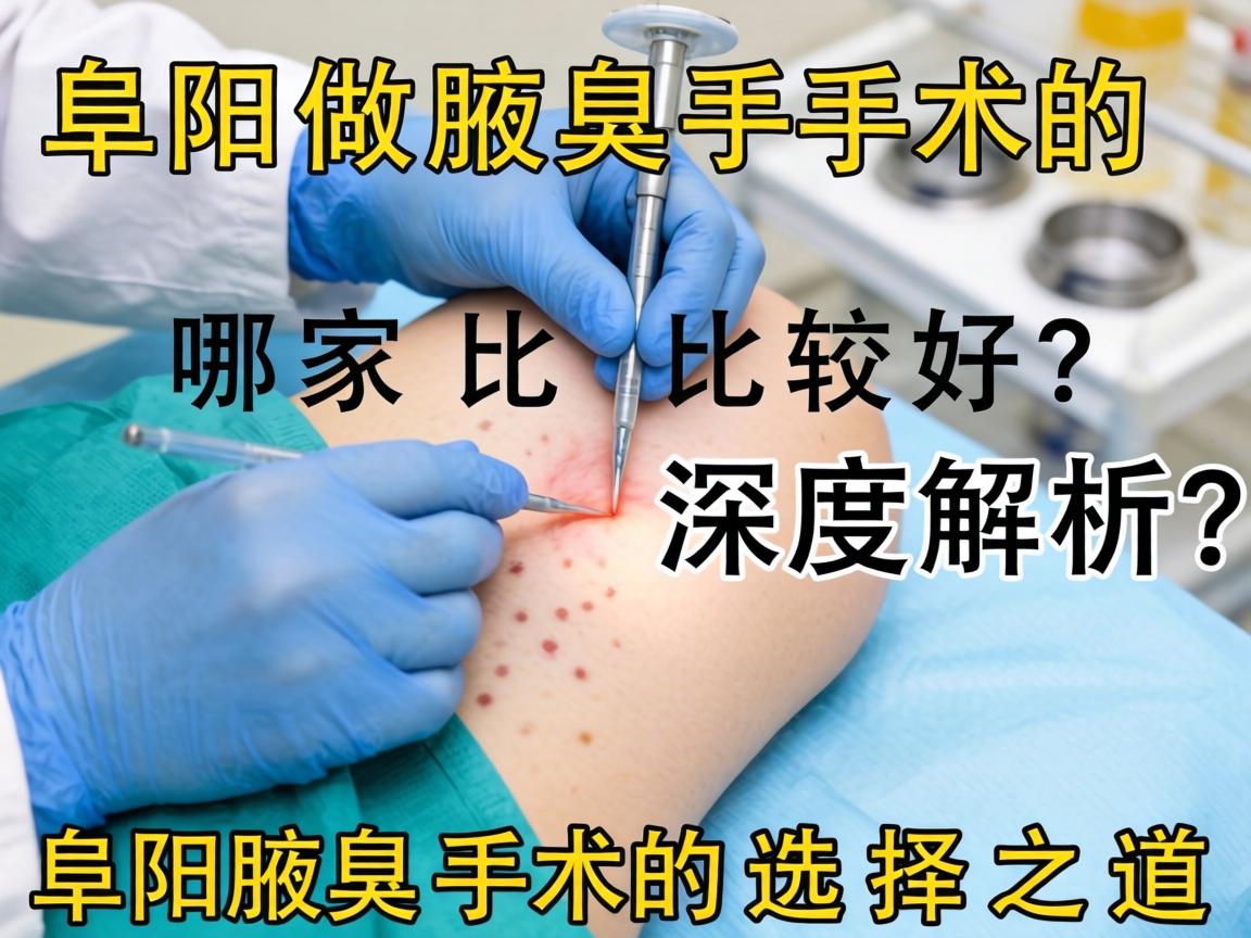 阜阳做腋臭手术哪家比较好？深度解析阜阳腋臭手术的选择之道