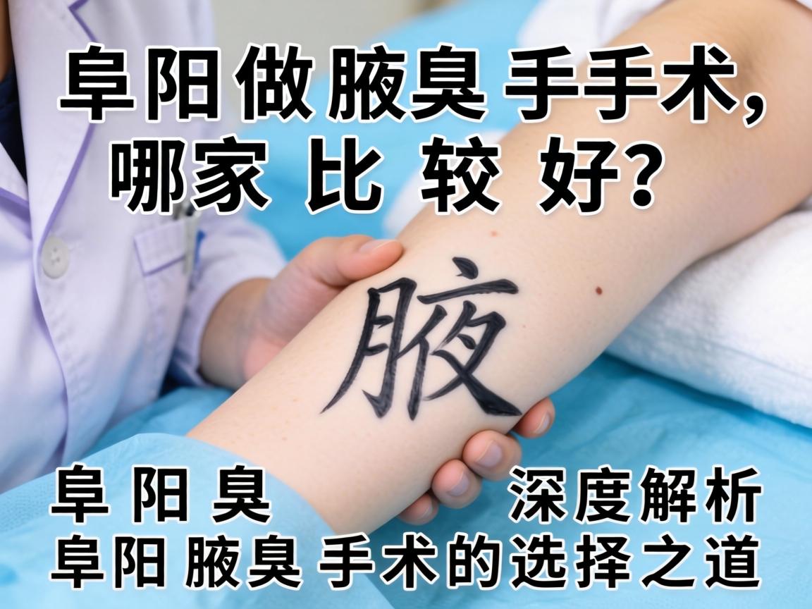 阜阳做腋臭手术哪家比较好？深度解析阜阳腋臭手术的选择之道