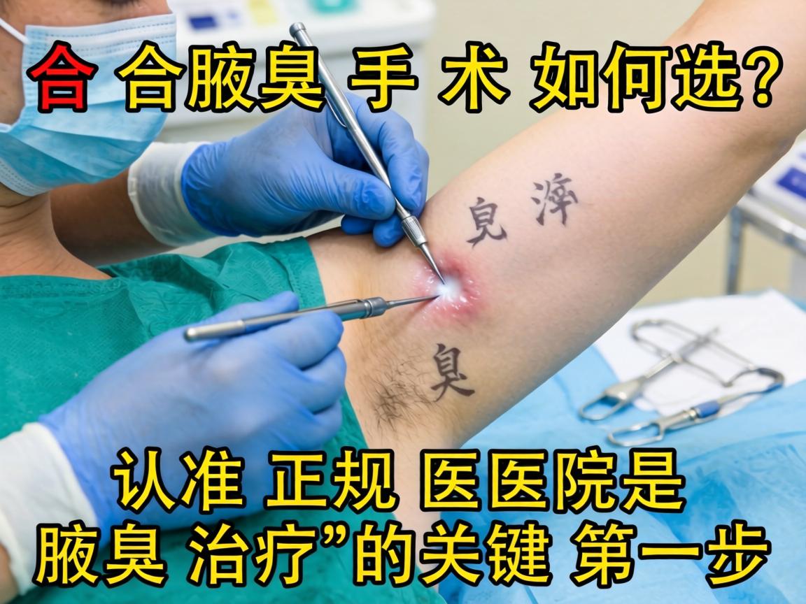 合肥腋臭手术如何选？认准正规医院是腋臭治疗的关键第一步