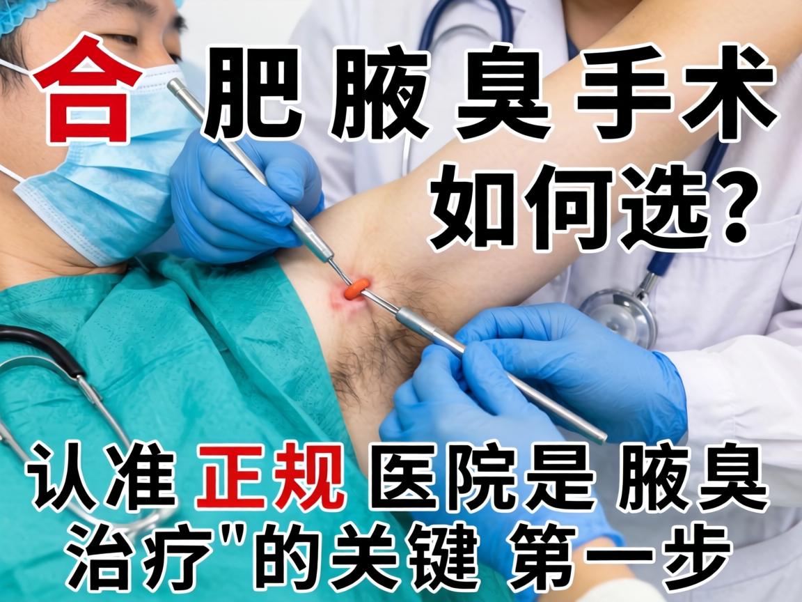 合肥腋臭手术如何选？认准正规医院是腋臭治疗的关键第一步