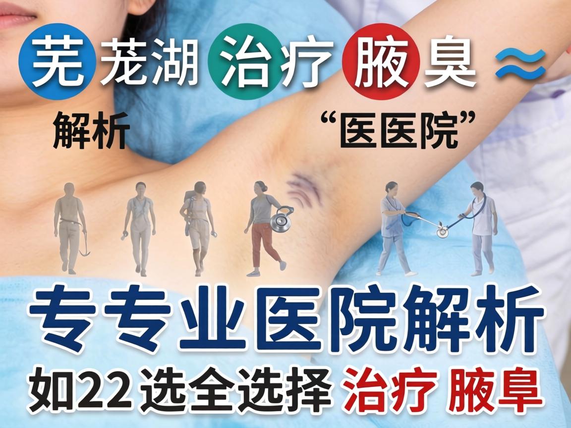 芜湖治疗腋臭医院解析，专业医院如何选择治疗腋臭