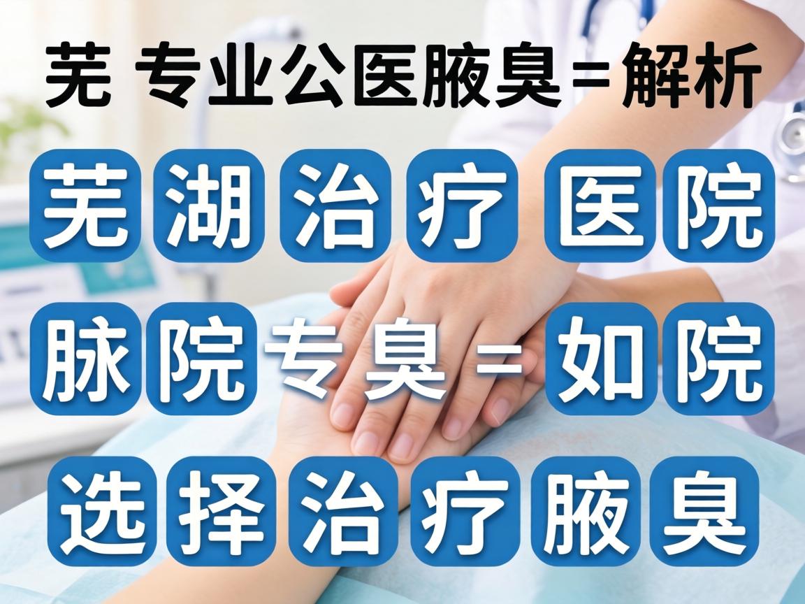 芜湖治疗腋臭医院解析，专业医院如何选择治疗腋臭