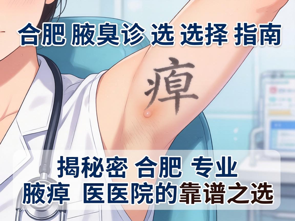 合肥腋臭诊疗选择指南，揭秘合肥专业腋臭医院的靠谱之选