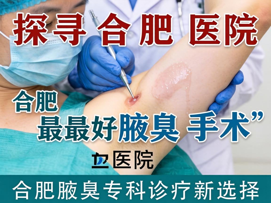 探寻合肥最好腋臭手术医院，详解合肥腋臭专科诊疗新选择