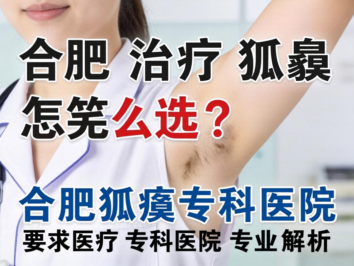 合肥治疗狐臭医院怎么选？合肥狐臭专科医院专业解析