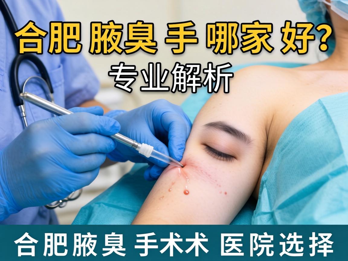 合肥腋臭手术哪家好？专业解析合肥腋臭手术医院选择