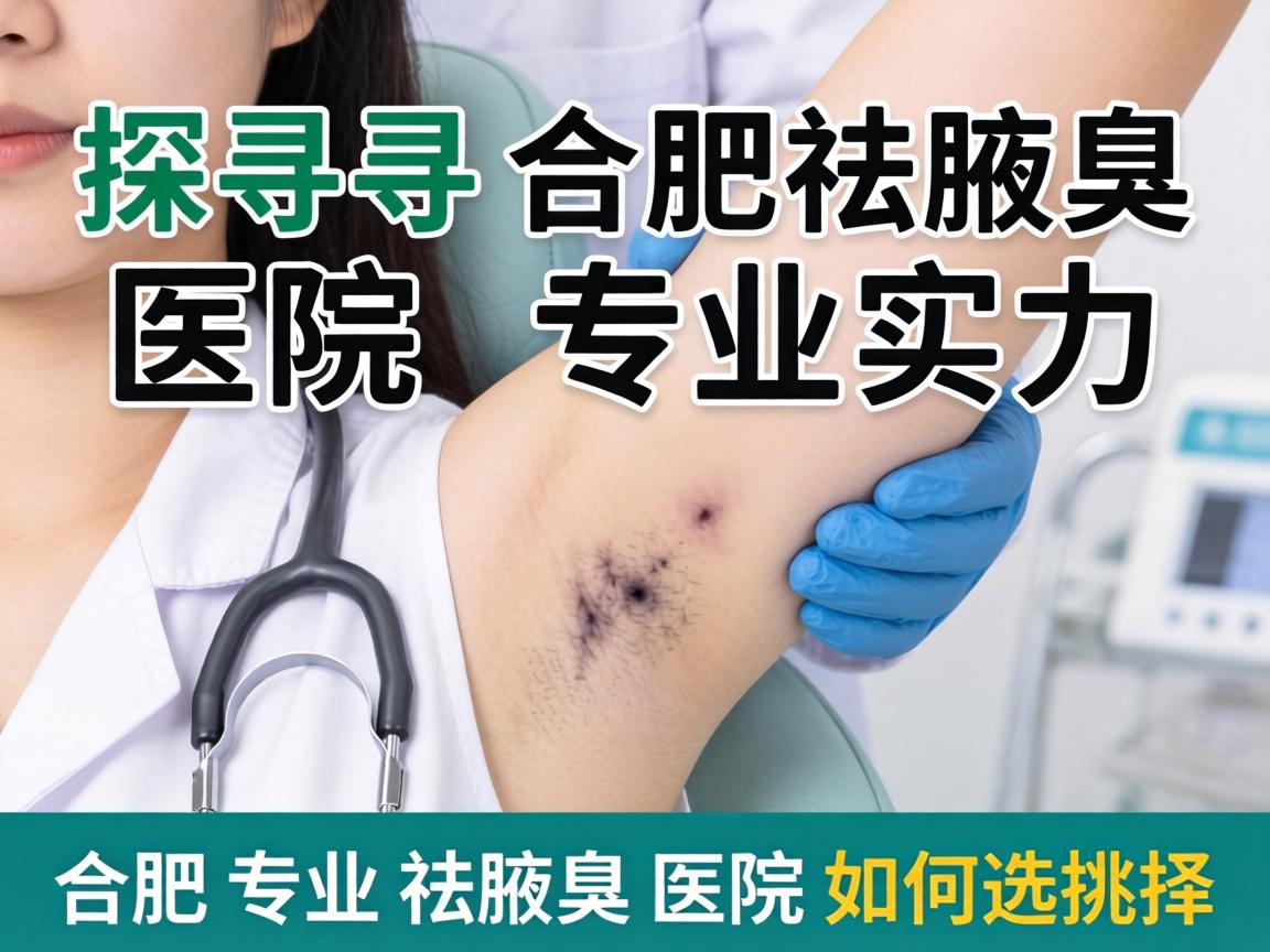 探寻合肥祛腋臭医院专业实力，合肥专业祛腋臭医院如何选择