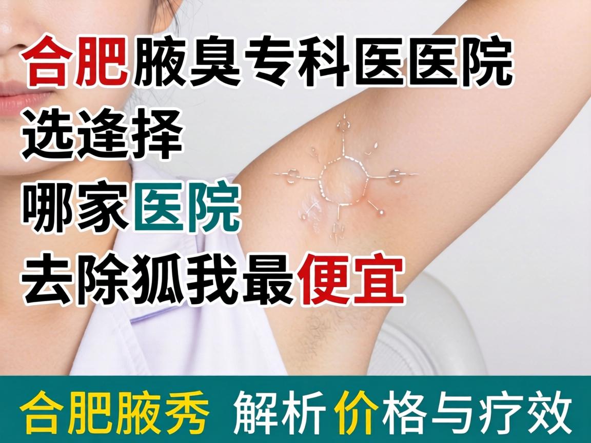 合肥腋臭专科医院选择，哪家医院去除狐臭最便宜，合肥腋秀解析价格与疗效