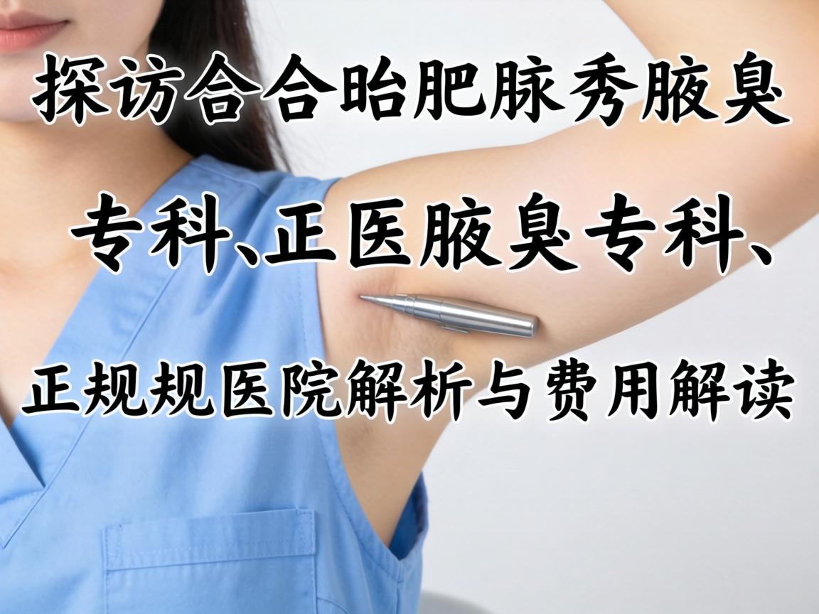 探访合肥腋秀腋臭专科，正规医院解析与费用解读