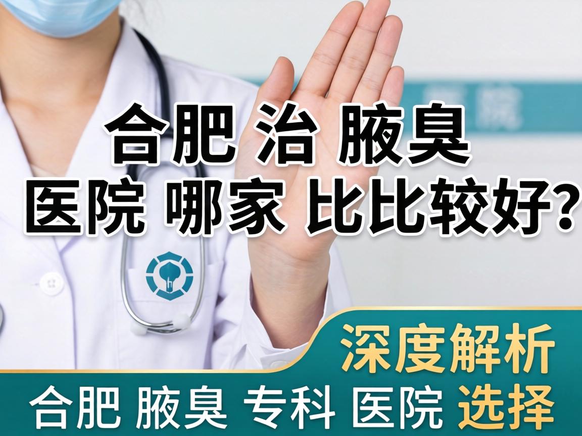 合肥治腋臭医院哪家比较好？深度解析合肥腋臭专科医院选择