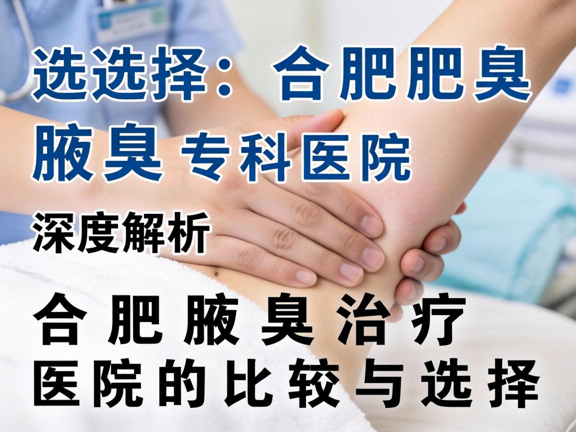 选择合肥腋臭专科医院，深度解析合肥腋臭治疗医院的比较与选择