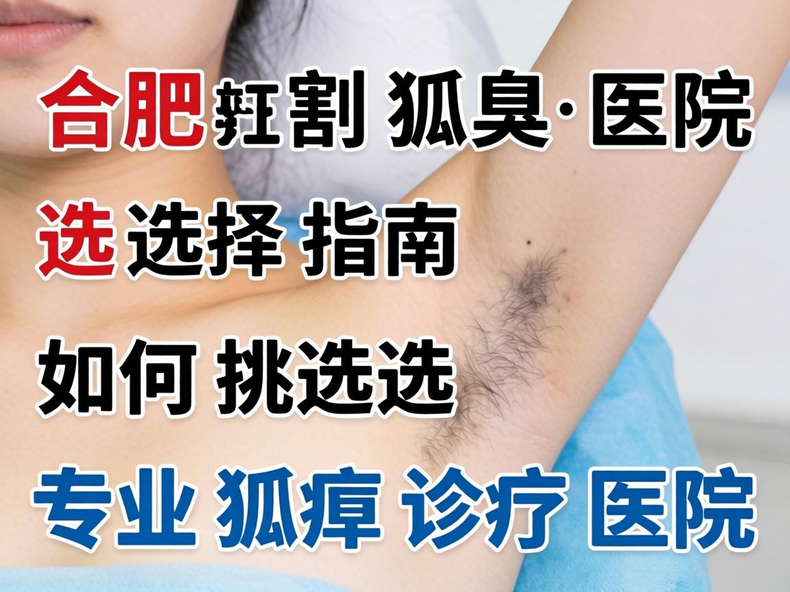 合肥割狐臭医院选择指南，如何挑选专业狐臭诊疗医院