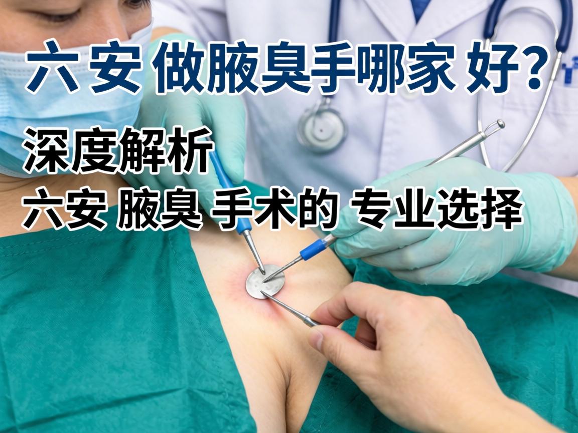 六安做腋臭手术哪家好？深度解析六安腋臭手术的专业选择