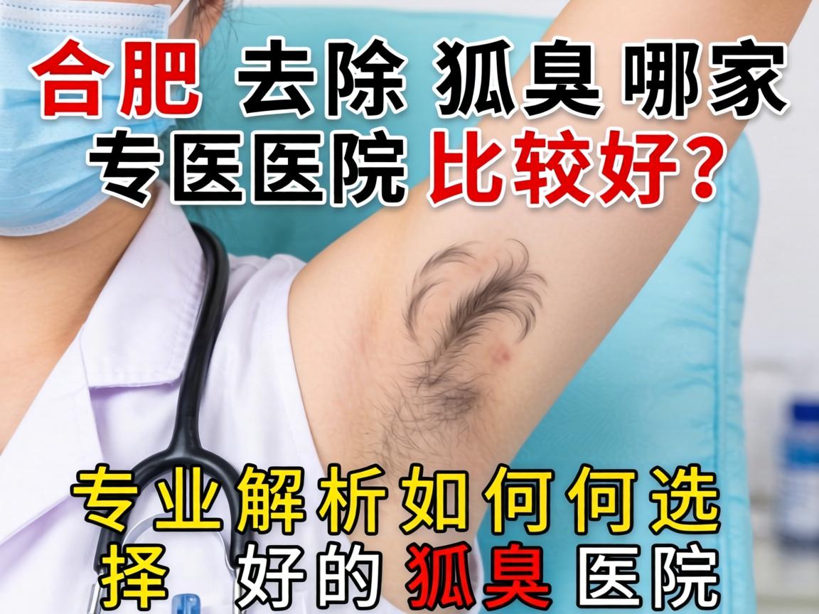 合肥去除狐臭哪家医院比较好？专业解析如何选择好的狐臭医院