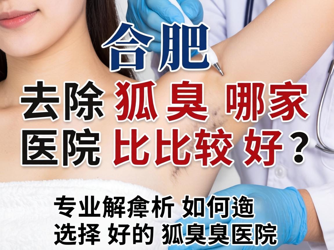 合肥去除狐臭哪家医院比较好？专业解析如何选择好的狐臭医院