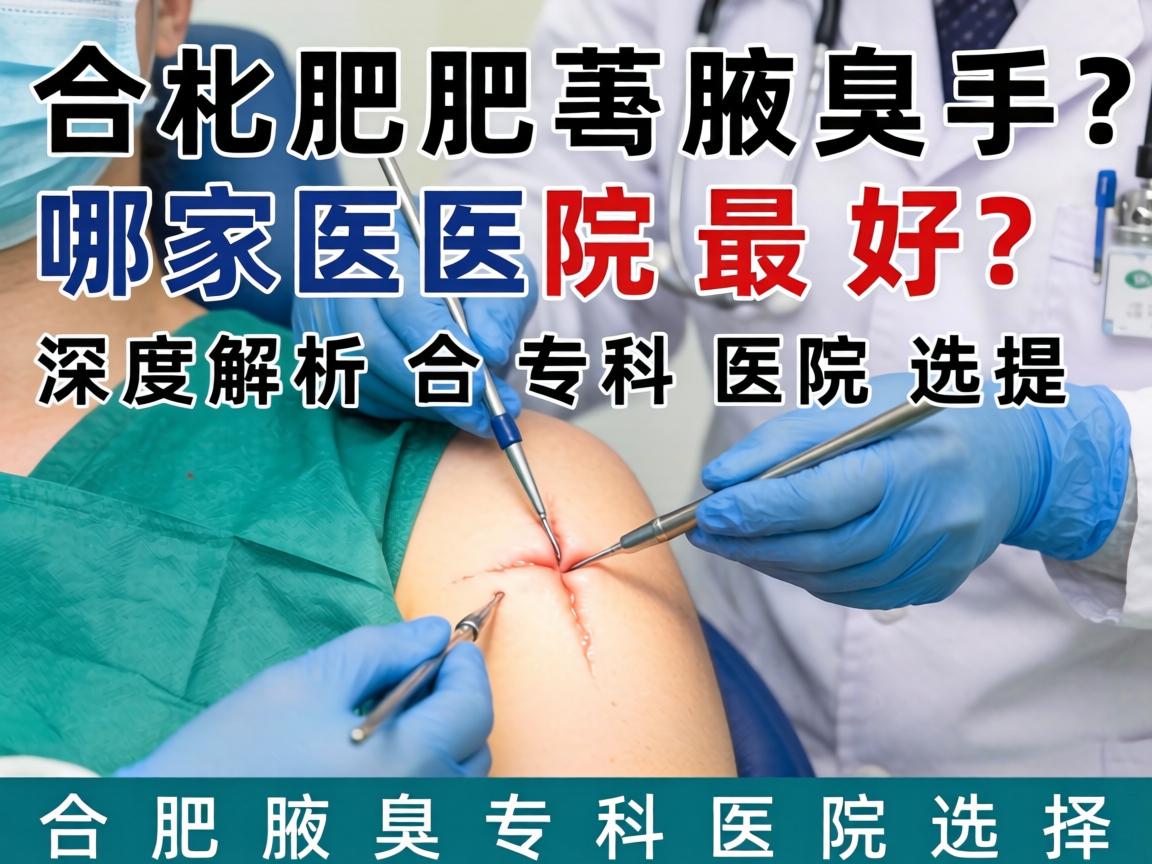 合肥腋臭手术哪家医院最好？深度解析合肥腋臭专科医院选择