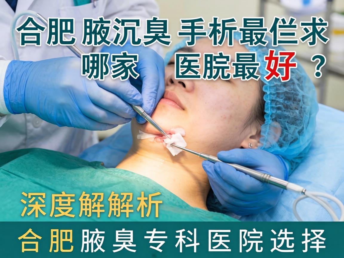 合肥腋臭手术哪家医院最好？深度解析合肥腋臭专科医院选择