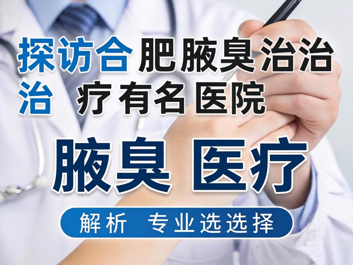 探访合肥腋臭治疗有名医院，解析腋臭医疗的专业选择