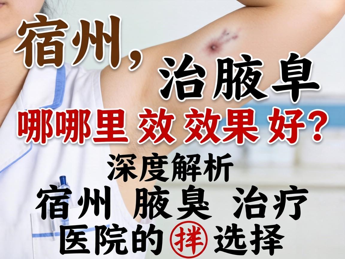 宿州治腋臭哪里效果好？深度解析宿州腋臭治疗医院的选择