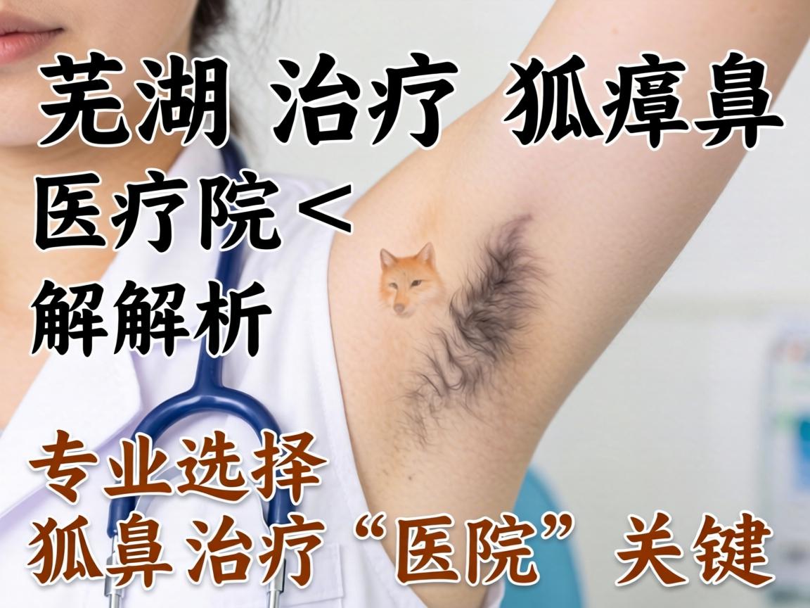 芜湖治疗狐臭医院解析，专业选择狐臭治疗医院的关键