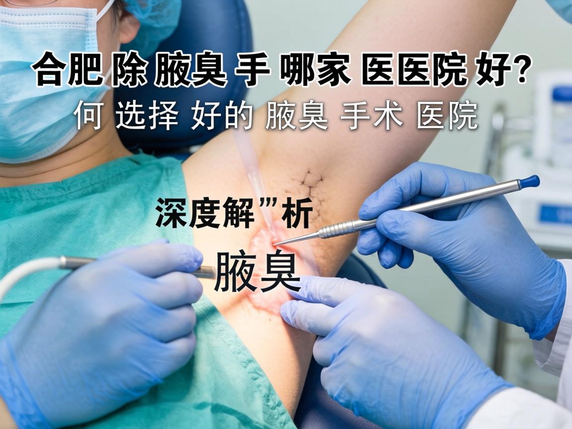 合肥除腋臭手术哪家医院好？深度解析如何选择好的腋臭手术医院