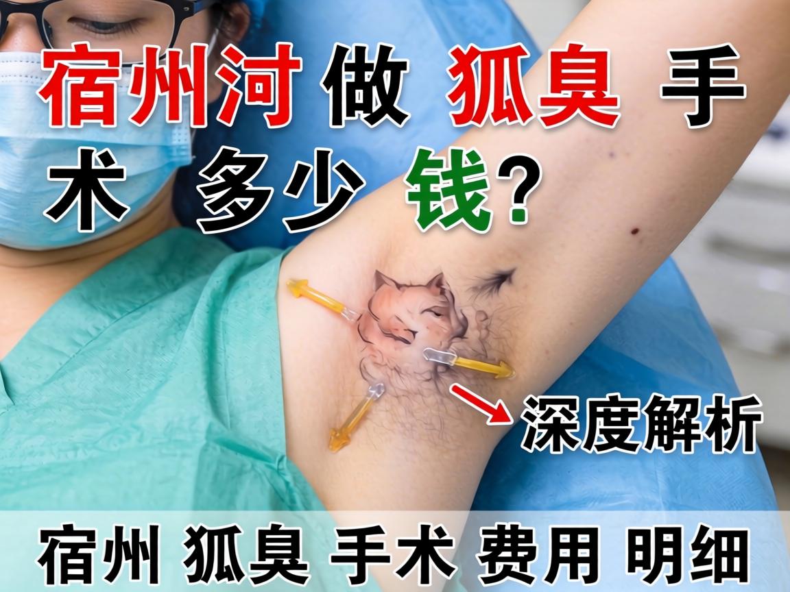 宿州做狐臭手术多少钱？深度解析宿州狐臭手术费用明细