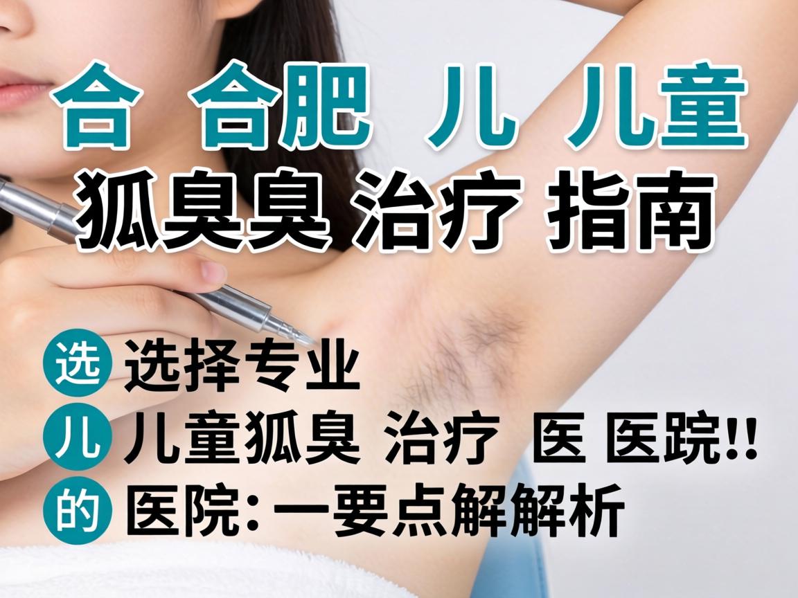合肥儿童狐臭治疗指南,选择专业儿童狐臭治疗医院的要点解析 合肥儿童狐臭治疗指南,选择专业儿童狐臭治疗医院的要点解析